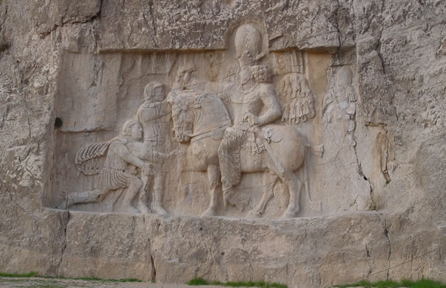 Carvings in the mountain-side, Naqsh-e-Rostam, near Persepolis 