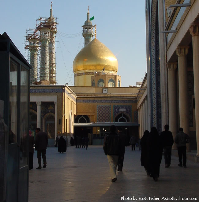 Golden dome of Qom's Shrine of Fatimeh