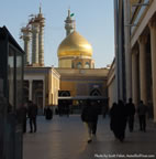 Golden dome of the Shrine of Fatimeh