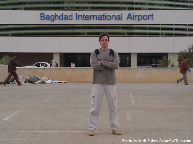 Idiot at Baghdad International Airport