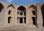 Interior of caravanserei on the road to Yazd