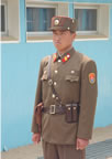 NK soldier close-up